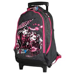  Sac a roulettes trolley monster high 
