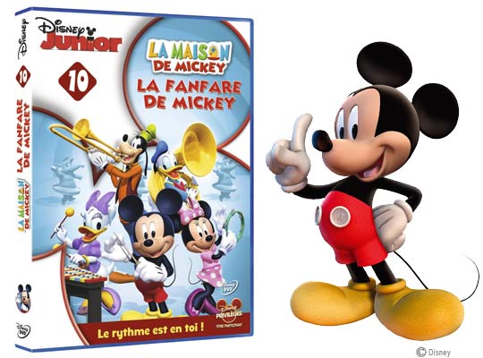 Maison de mickey n°10 - La fanfare de Mickey