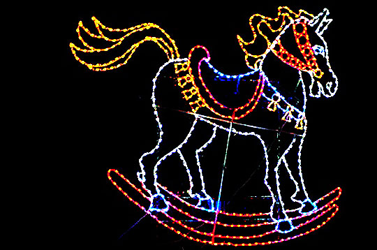 cheval à bascule lumière