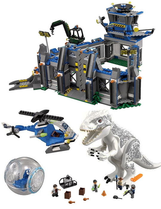 Lego Evasion d'Indominus Rex - Contenu coffret