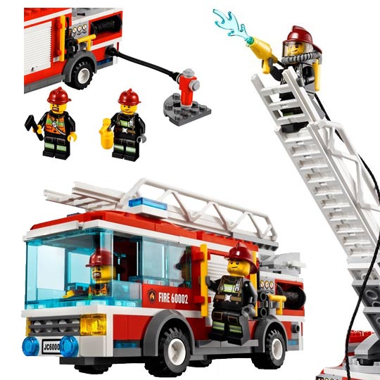 Lego  le camion de pompier - 60002 - détails