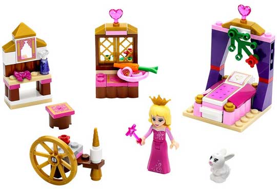 Lego princesses disney- 41060 - La chambre de la belle au bois dormant - Détails