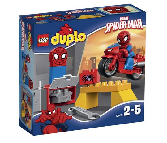 Lego Duplo   L'atelier de la moto-araignée de Spider-Man - 10607
