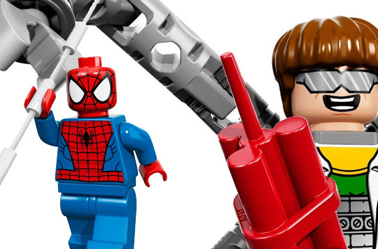 Lego spiderman 76015 - le braquage du camion par le docteur octopus