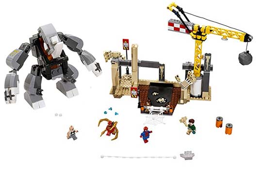 Lego Spiderman n°76037 - L'équipe de super vilains de Rhino et de l'homme-sable-details