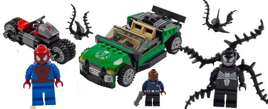 Lego cars n°76004 - Lapoursuite en moto araignée 
