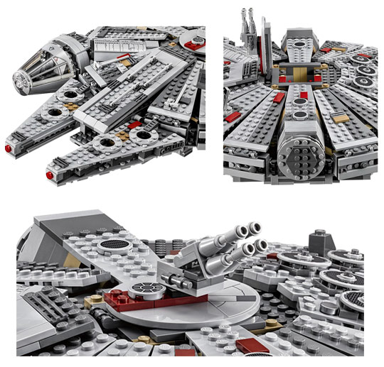 Lego Star wars 75105 - Détails du Falcon Millennium 