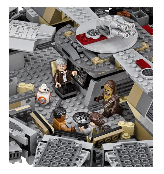 Lego Star wars 75105 - Détails intérieur du Falcon Millennium -01