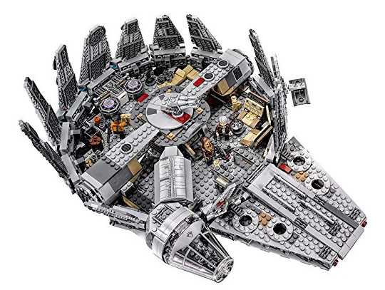 Lego Star wars 75105 - Presentation du Falcon Millennium - Vue d'en haut
