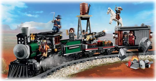 Lego Lone Ranger Course poursuite dans le train