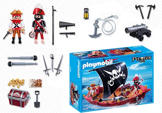 Playmobil - Chaloupe des pirates - 5298 - Détail contenu