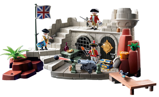 Playmobil - Fort des soldats britanniques avec prison - 5139