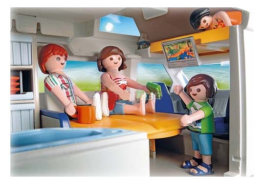 Playmobil -Grand camping-car familial - 4859 - Aménagement intérieur