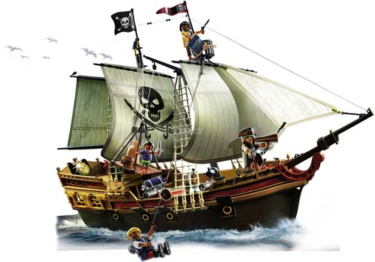 Playmobil - Bateau d'attaque des pirates - 5135 - illustration