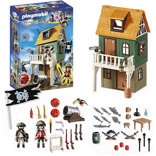 Playmobil Fort des pirates camoufle avec Ruby (4796)