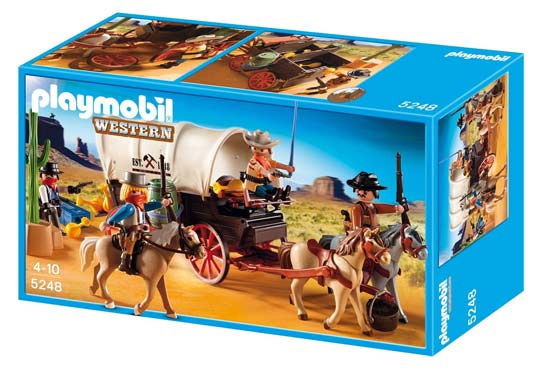 Playmobil - Charriot avec cow boys et bandits - 5248