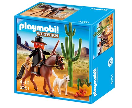 Playmobil - Sherif a cheval avec chien - 5251