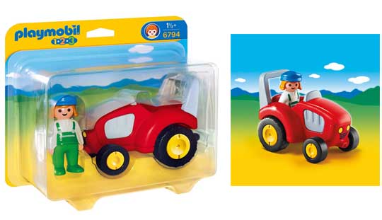 Playmobil 123 - Agricultrice avec tracteur - 6794