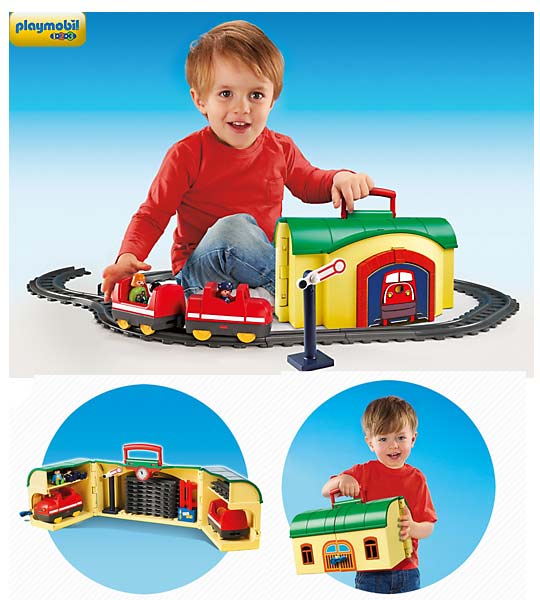 Playmobil - Train avec gare transportable - 6783