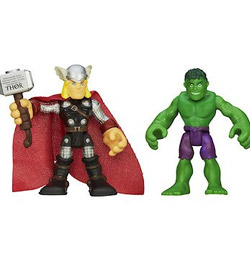 Figurine playskool Marvel Hulk et Thor