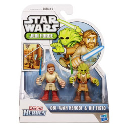 Figurine playskoolStar Wars Jedi Force - Obi Wan Kenobi et Kit Fisto
