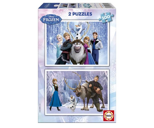 Puzzle Reine des neiges - 2 x 100 pièces