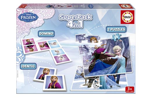 Puzzle Reine des neiges - super pack 4 en 1