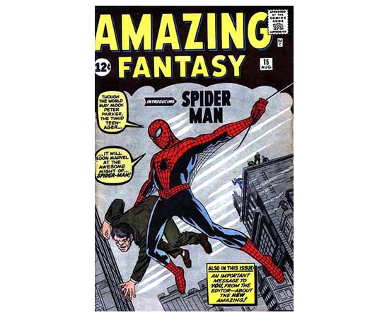 Couverture Amazing Fantasy numéro 15 de 1962