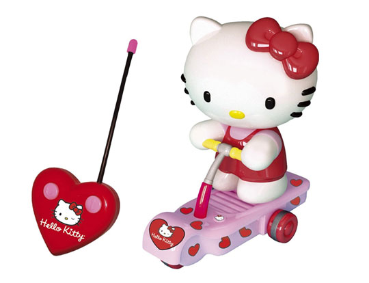 Trottinette jouet Hello Kitty avec télécommande