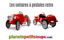 Les voitures à pédales rétro sur Planetepetitsloups